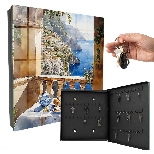 Key cabinet for wall Breakfast on the terrace