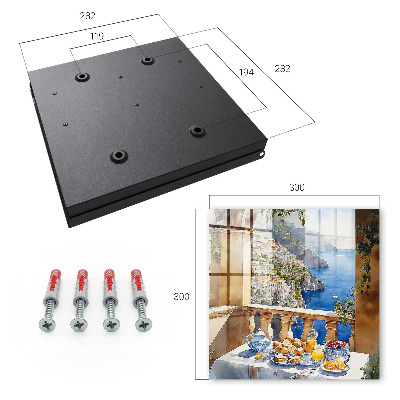 Key cabinet for wall Breakfast on the terrace