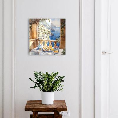 Key cabinet for wall Breakfast on the terrace