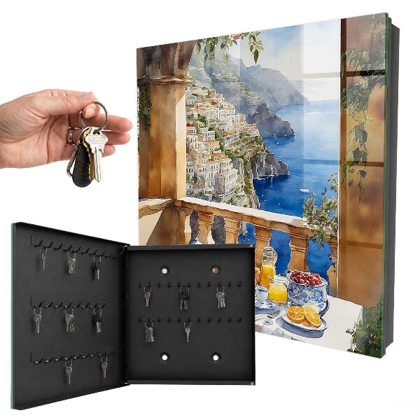 Key cabinet for wall Breakfast on the terrace
