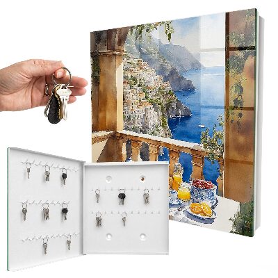 Key cabinet for wall Breakfast on the terrace