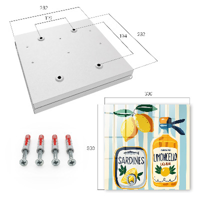 Key cabinet for wall Italian motifs