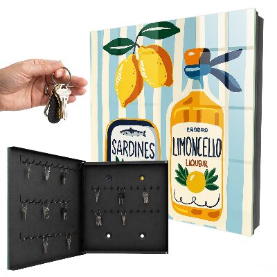 Key cabinet for wall Italian motifs