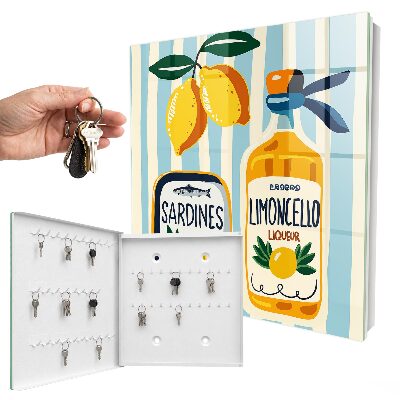 Key cabinet for wall Italian motifs