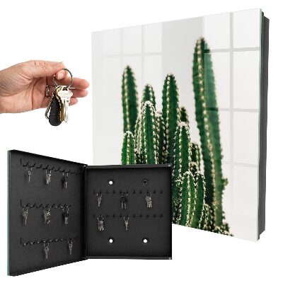 Key storage box Green cacti
