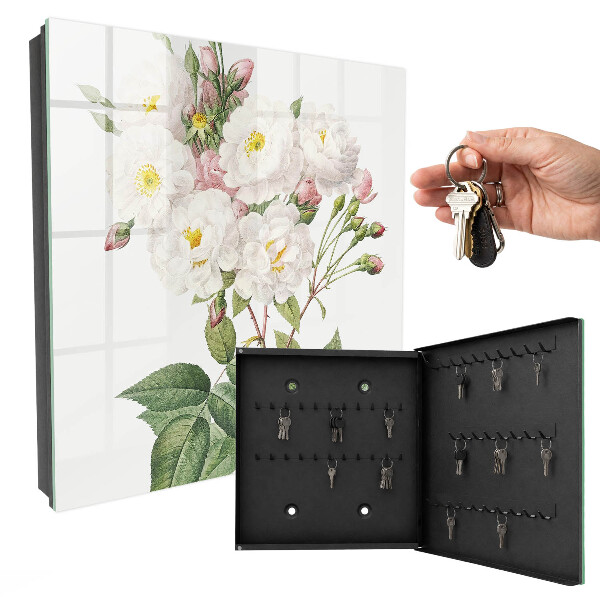 Key cabinet for wall The magic of flowers