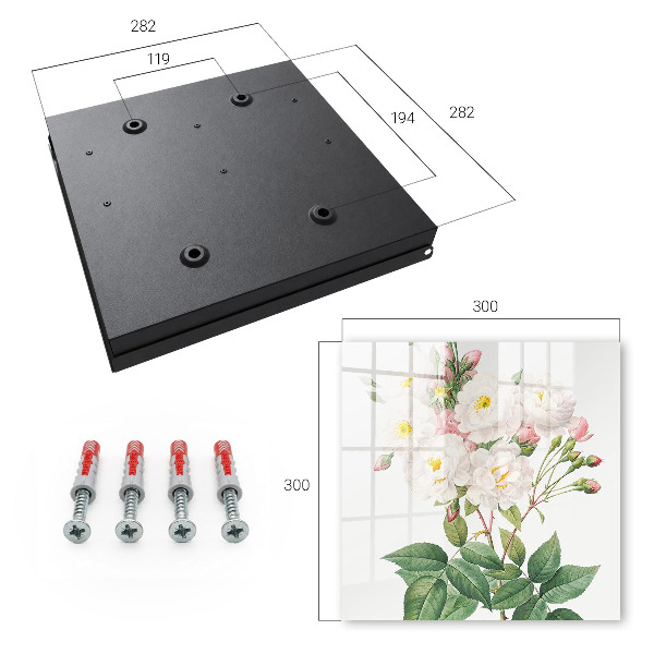Key cabinet for wall The magic of flowers