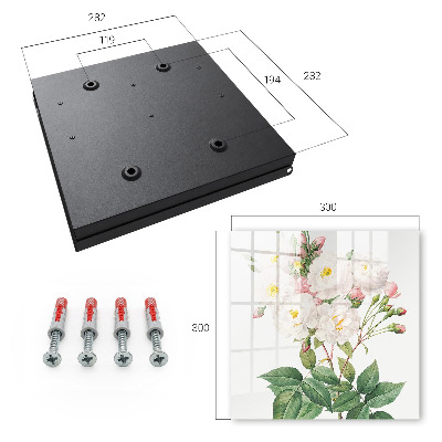 Key cabinet for wall The magic of flowers