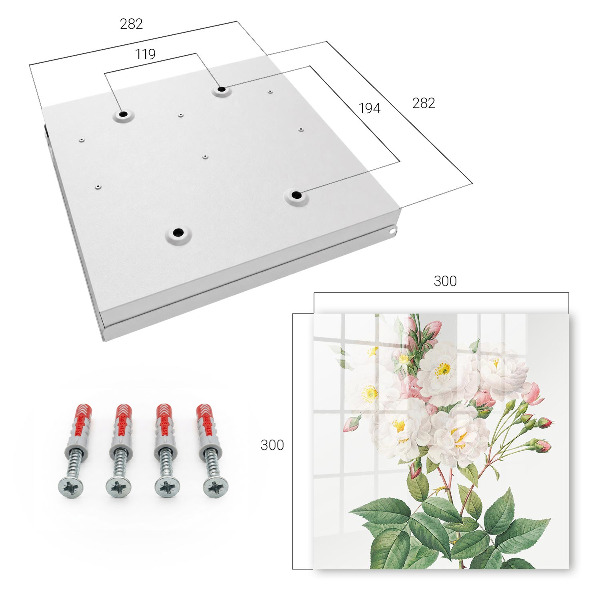 Key cabinet for wall The magic of flowers