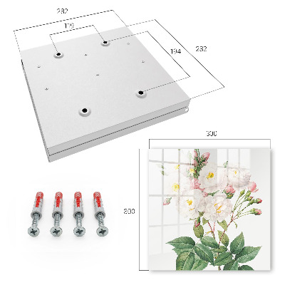 Key cabinet for wall The magic of flowers