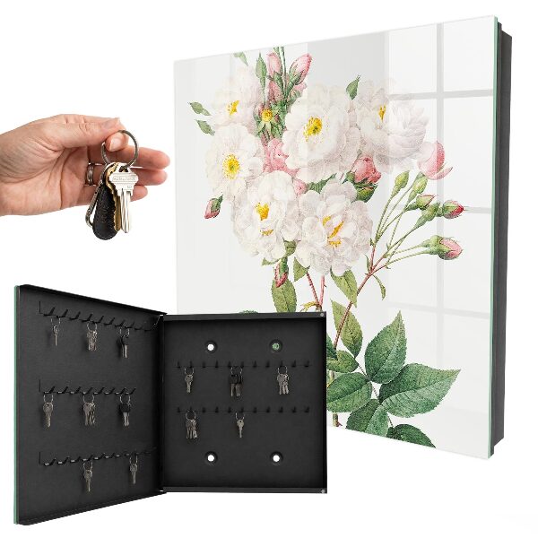 Key cabinet for wall The magic of flowers