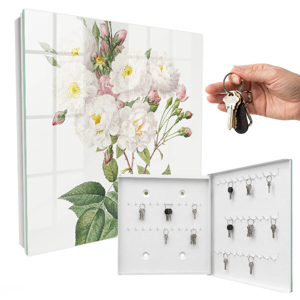 Key cabinet for wall The magic of flowers