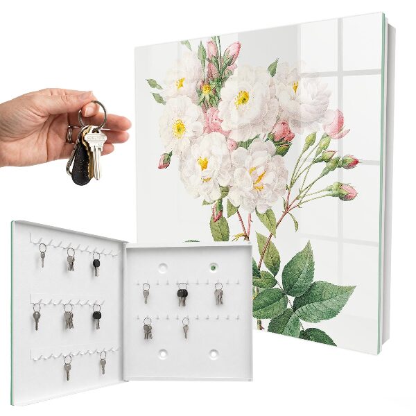 Key cabinet for wall The magic of flowers