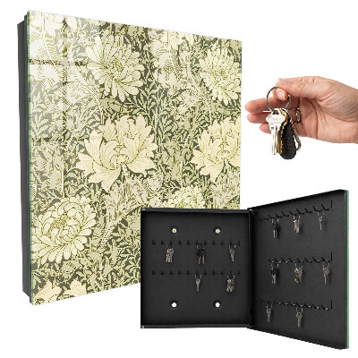 Key box Floral pattern
