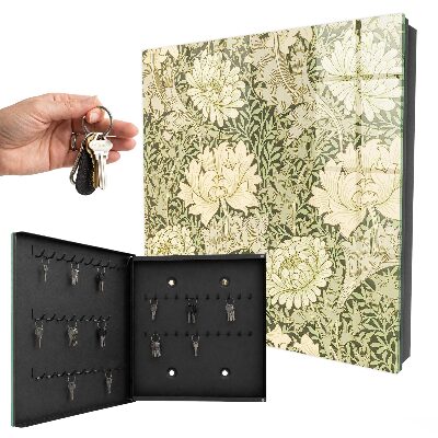 Key box Floral pattern