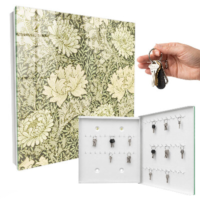 Key box Floral pattern