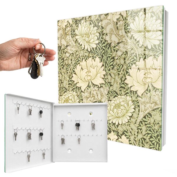 Key box Floral pattern