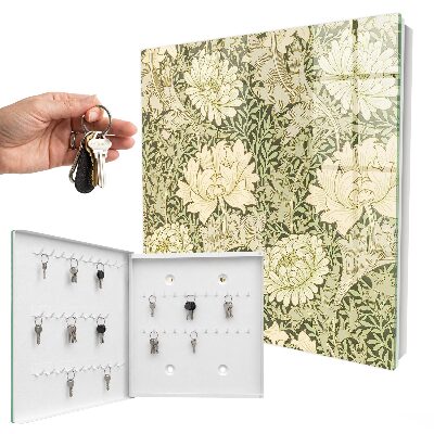 Key box Floral pattern