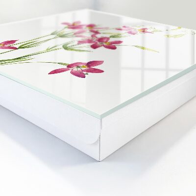 Key cabinet for wall Pink flowers