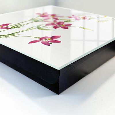 Key cabinet for wall Pink flowers