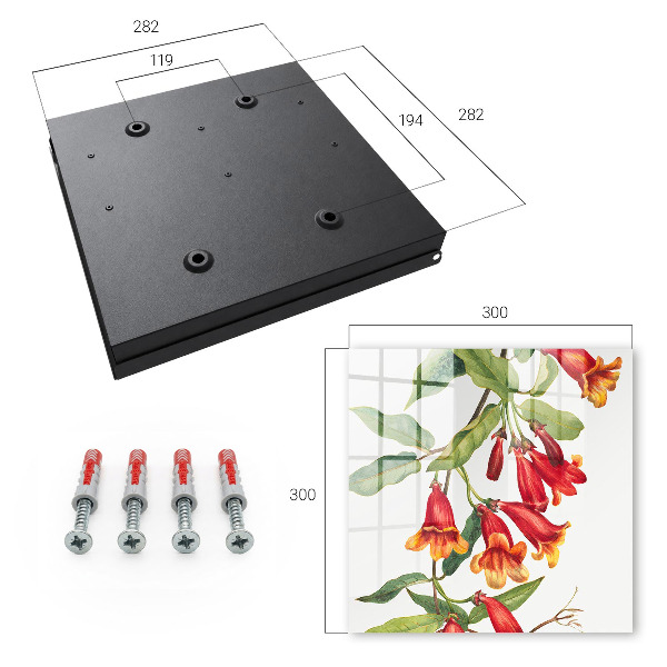 Key box Red flowers