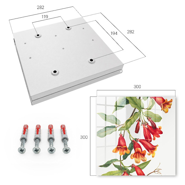 Key box Red flowers