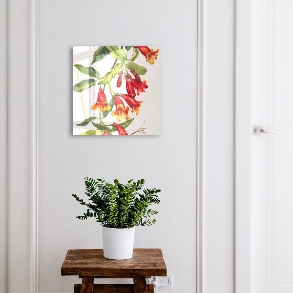Key box Red flowers