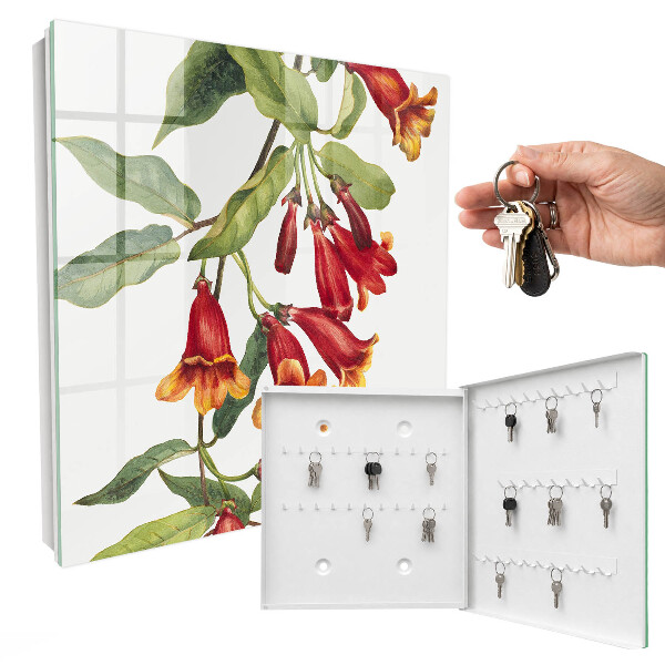 Key box Red flowers