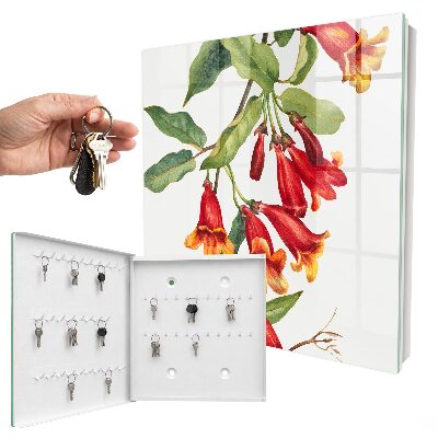 Key box Red flowers
