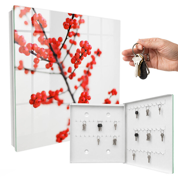 Key storage box Red berries