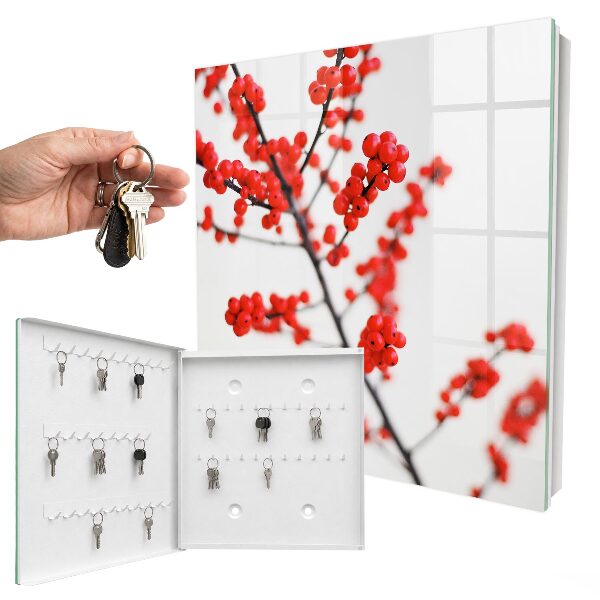 Key storage box Red berries