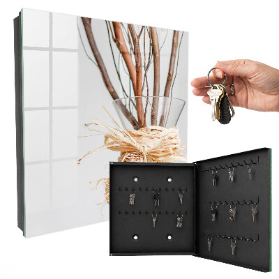 Key storage box Branches in a vase