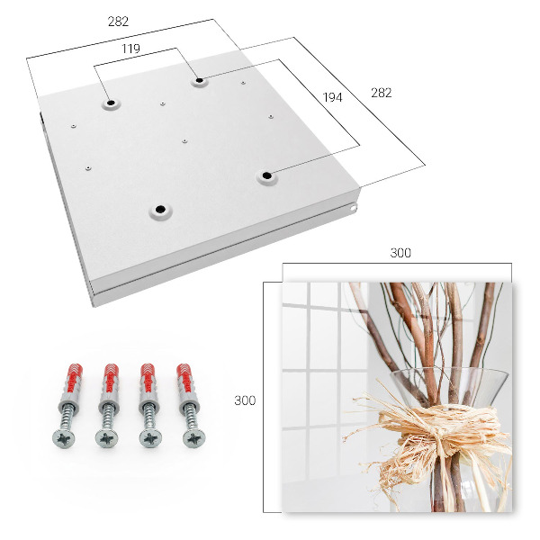 Key storage box Branches in a vase