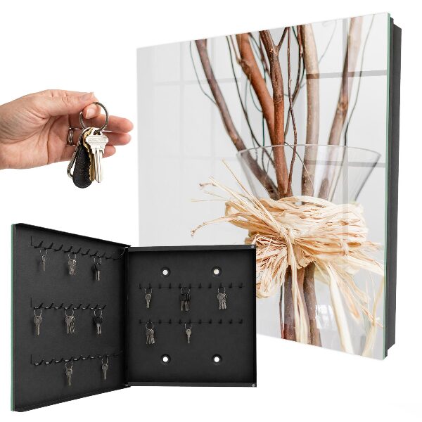 Key storage box Branches in a vase