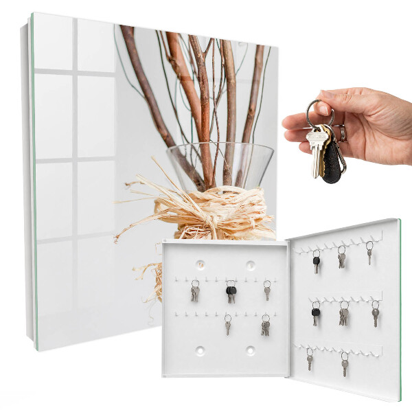 Key storage box Branches in a vase