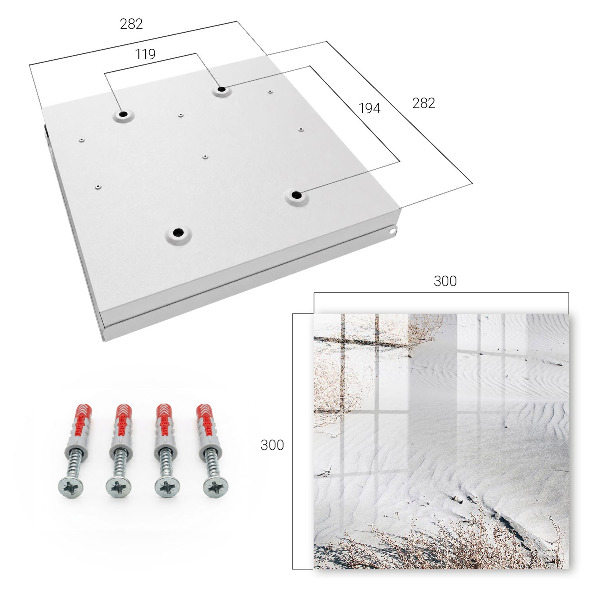 Key cabinet for wall Sand waves