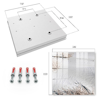 Key cabinet for wall Sand waves