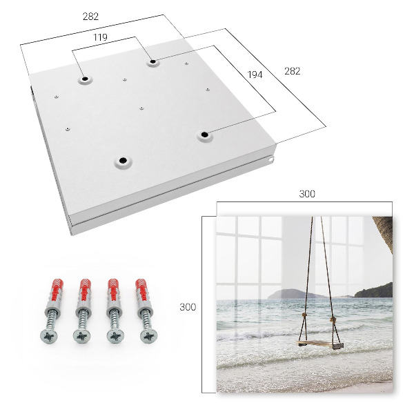 Key cabinet for wall Idyll on the beach