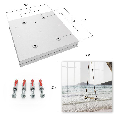 Key cabinet for wall Idyll on the beach