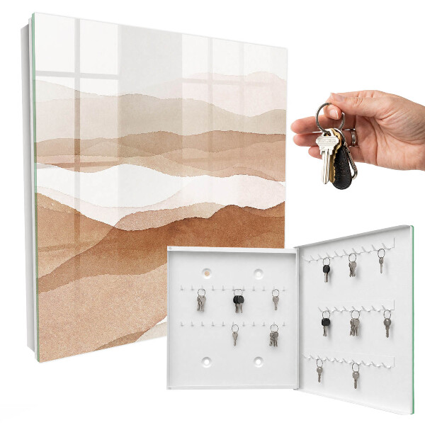 Key storage box Pastel waves