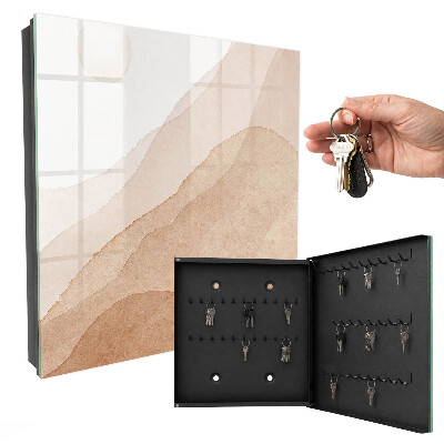 Key cabinet for wall Beige landscapes