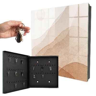 Key cabinet for wall Beige landscapes