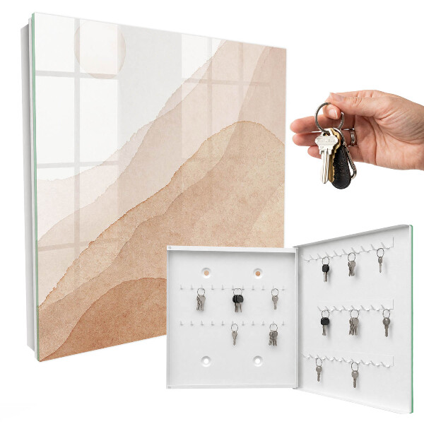 Key cabinet for wall Beige landscapes
