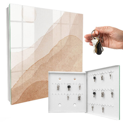 Key cabinet for wall Beige landscapes