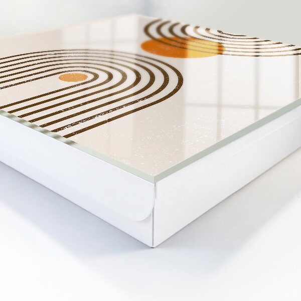 Key storage box Retro geometry
