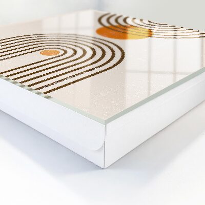 Key storage box Retro geometry