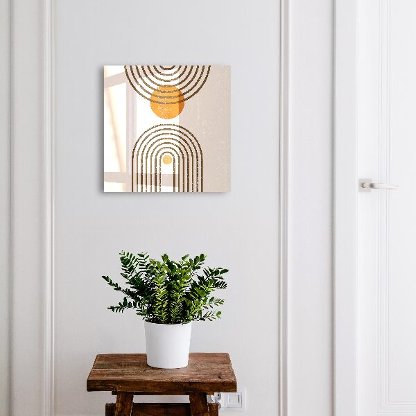 Key storage box Retro geometry