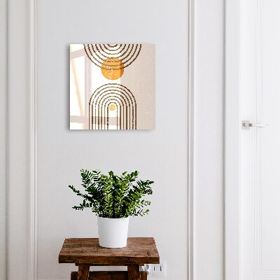 Key storage box Retro geometry