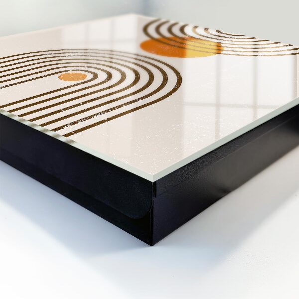Key storage box Retro geometry
