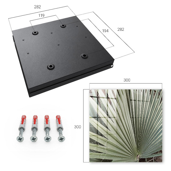 Key cabinet for wall Palm leaf